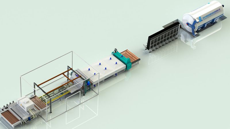 半自動夾層玻璃生產線